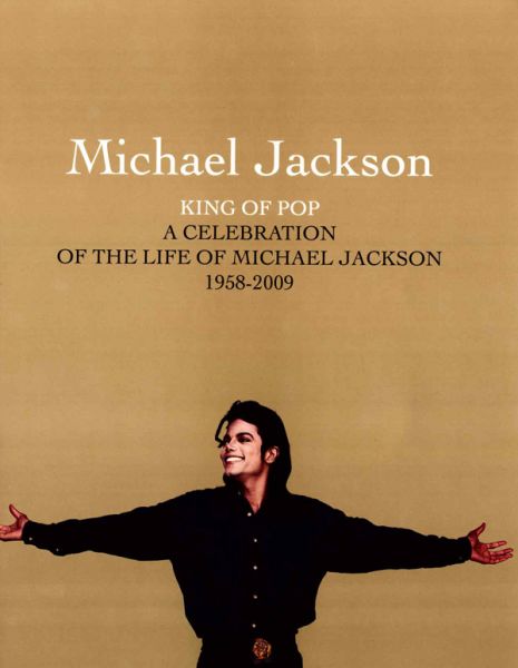 MICHAEL JACKSON OFFICIAL (OURO) FUNERAL PROGRAMME